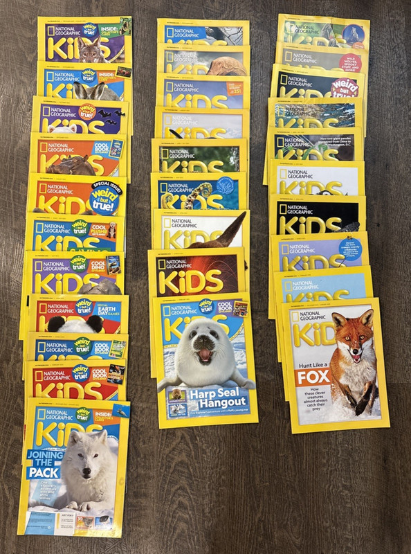 30 Issues of National Geographic Kids 2022 2023 2024 2025 Nature Magazine