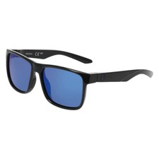 DRAGON Meridien 2.0 H2O Sunglasses Shiny Black/LumaLens Smoke Blue Mirror Lens