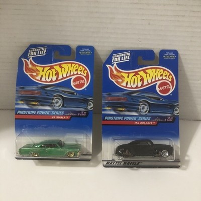 1998  Hot Wheels #954 & #955 Pinstripe Power Series 65 IMPALA , Tail Dragger