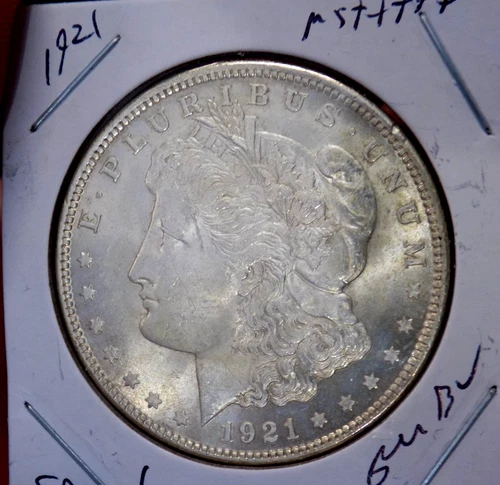 MORGAN SILVER DOLLAR 1921 GEM BU MS+++++ BLAZING HIGH GRADE PQ SEMI PL WOW COIN