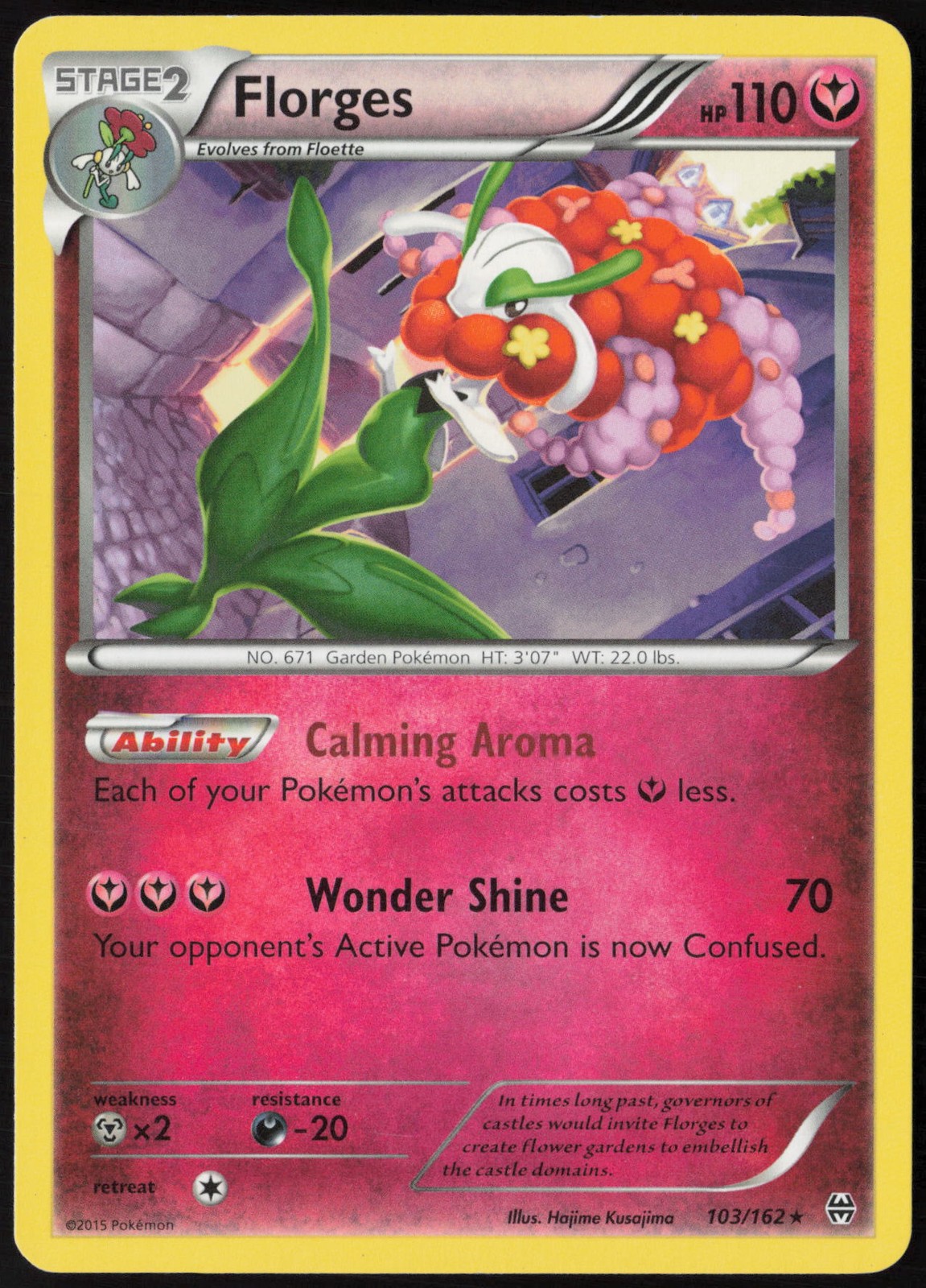 Florges Regular 103/162 XY - BREAKthrough NM