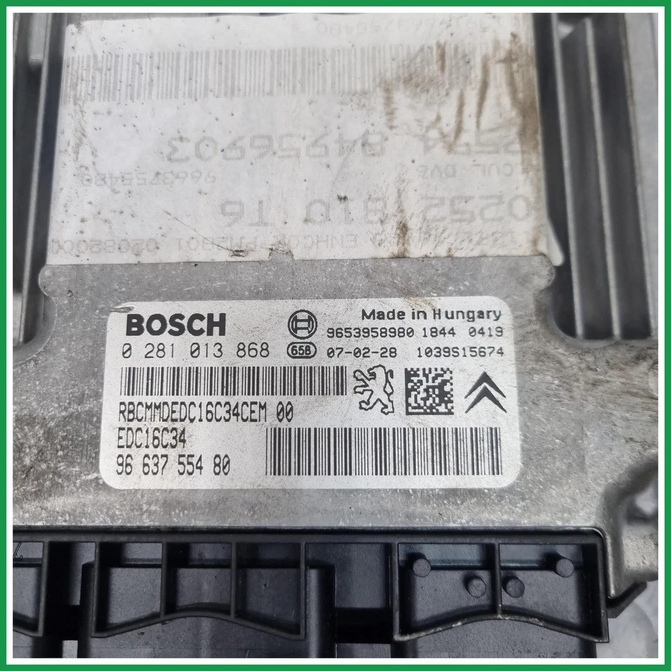 Centralina Iniezione Bosch 0281013868 Peugeot 307 II SW 9663755480 2005 2009   - Immagine 4 di 4