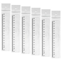 Lineal 15Cm Transparent Kunststoff PräZision Metrische-Skala Bruchsicher 6