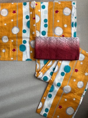 YUI OKADA Yukata Polka dot Orange