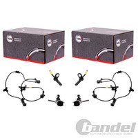 2X A.B.S. ABS-SENSOR Raddrehzahl Hinten Links+Rechts Passend FüR Opel Insignia