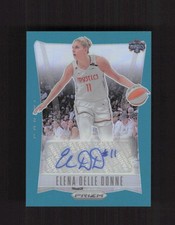 2024 Prizm WNBA #TB-EDD Elena Delle Donne Throwback Signatures Teal /35 AUTO