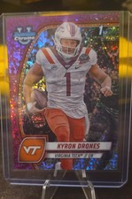 2024 Bowman University Chrome - Kyron Drones #119 Fuchsia Mini-Diamond Refractor