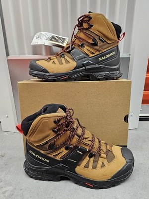 Salomon Quest 4 GTX Gore-Tex Hiking Boots Mens 11 Brown Waterproof Tactical NEW
