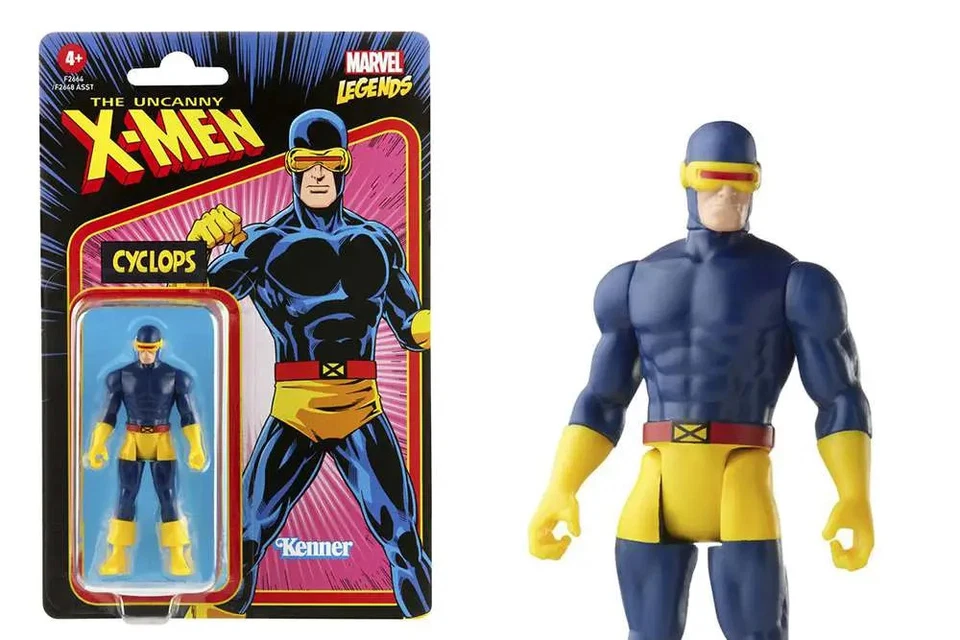 Figurine articulée Marvel Legends Retro Cyclops - Hasbro 3 75"