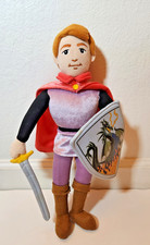 HTF Disney Store Sleeping Beauty Prince Phillip 15" Plush Doll Sword Shield