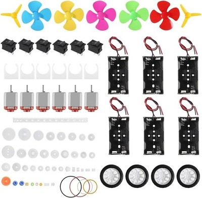 95-teiliges Mini-Elektromotor-Set, Mini-Gleichstrommotoren 1,5 V 3 V, 24.000 U