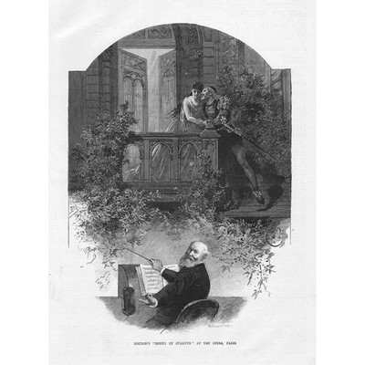 Gounods Romeo und Julia an der Oper, Paris - Antikdruck 1888