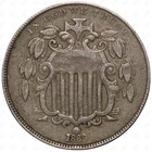 1869 USA Shield Nickel 5 Cents Coin – Cupronickel