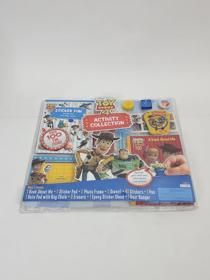 Disney Pixar Toy Story 4 conjunto de coleção de atividades mais de 100 itens divertidos novo em folha - Imagem 3 de 4
