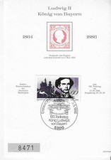 Faksimiledruck Ludwig II König von Bayern
