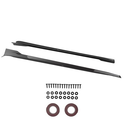 Side Skirt Body Panels for Tesla Model S Base/Long Range 2021-24 CF Black
