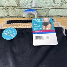 NWT 5XL/12 Vanity Fair Radiant Undershapers PLUS Light Control Brief 3 Pk Women