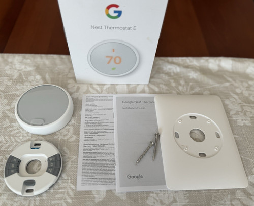 Nest Thermostat E Programmable Smart Thermostat White T4000ES with Box