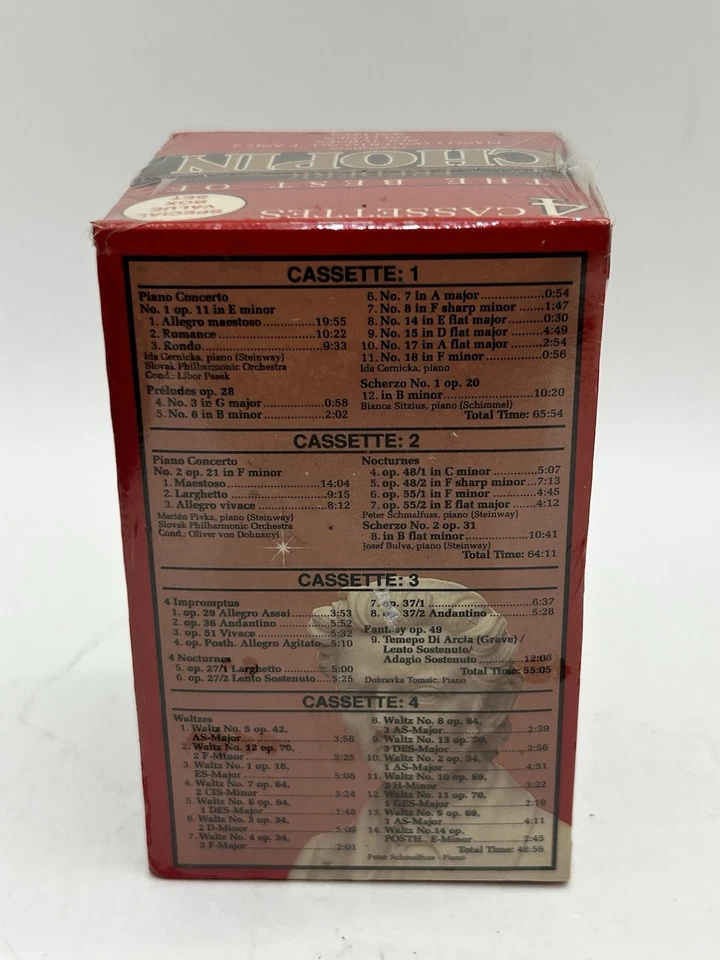 New The Best of Frederic Chopin 4 Cassette Set Still in plastic wrap - Image 3 of 4