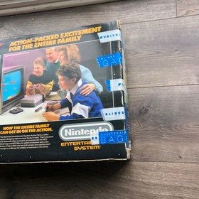 Nintendo Entertainment System NES Action Set (Box Only) Missing 1/2 a styrofoam