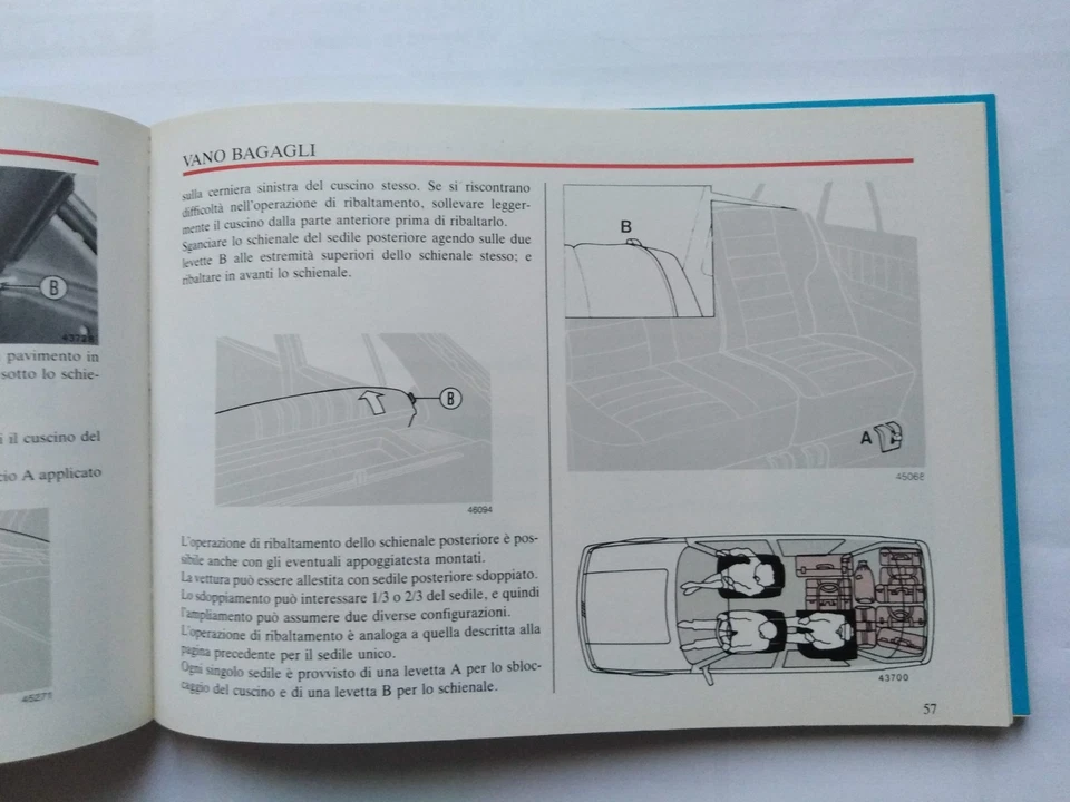 FIAT CROMA VARIE VERSIONI  LIBRETTO USO E MANUTENZIONE ORIGINALE  01/1989  (841) - Immagine 2 di 4