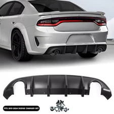 Rear Diffuser Bumper Lower Valance Lip For Dodge Charger SRT Sedan 2015-2023
