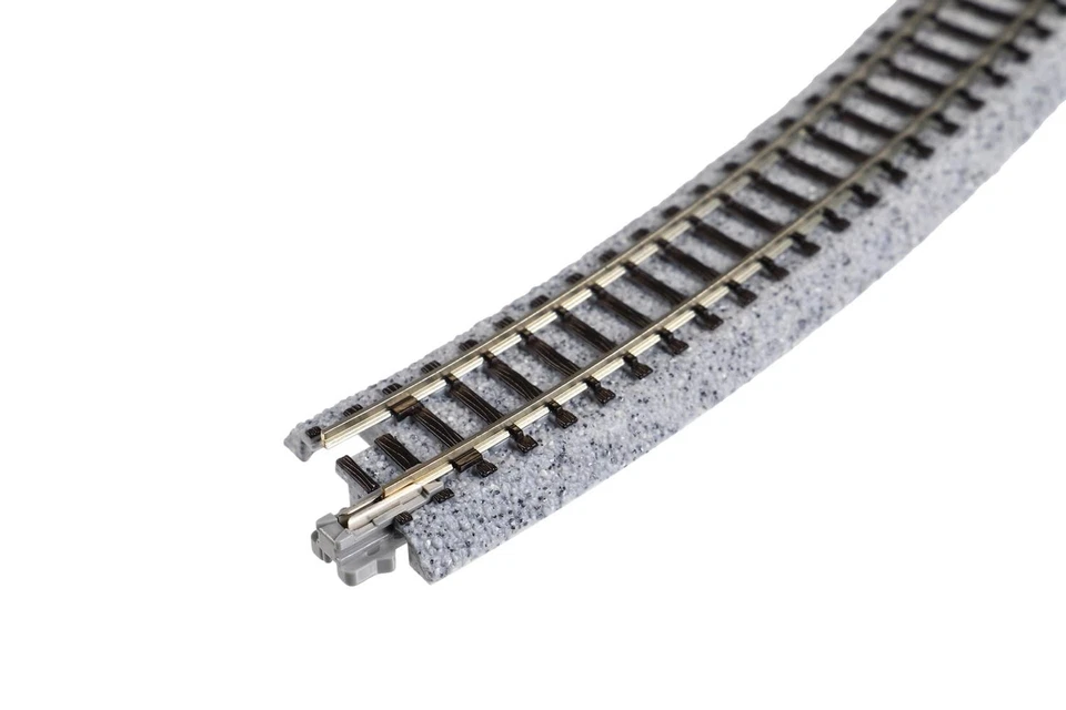 KATO N Gauge Curved Track R315-45°, Set of 4, 20-120, Model Railroad Supplies - Image 3 of 4