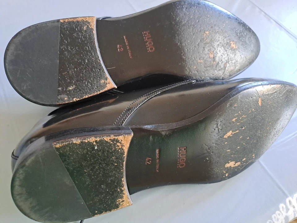 Hugo Boss Black Leather Size 8 Mens Shoes - Image 4 of 4