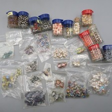 Large Bead Glass Acrylic Beads Jewelry Making Lot Of Mixed Styles  Colors