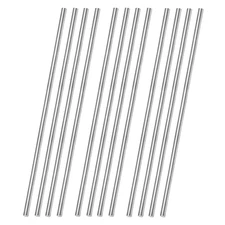 12 Pcs 304 Stainless Steel round Rod,Phiowocx 1/8” X 12” Metal Solid Shaft Rods