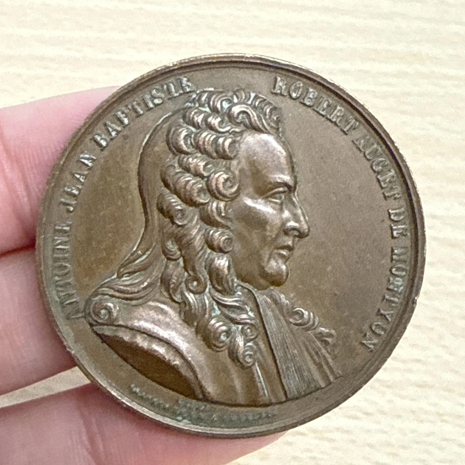 Médaille Antoine Jean Baptiste Robert Auget De Montyon Ville De Paris En Cuivre