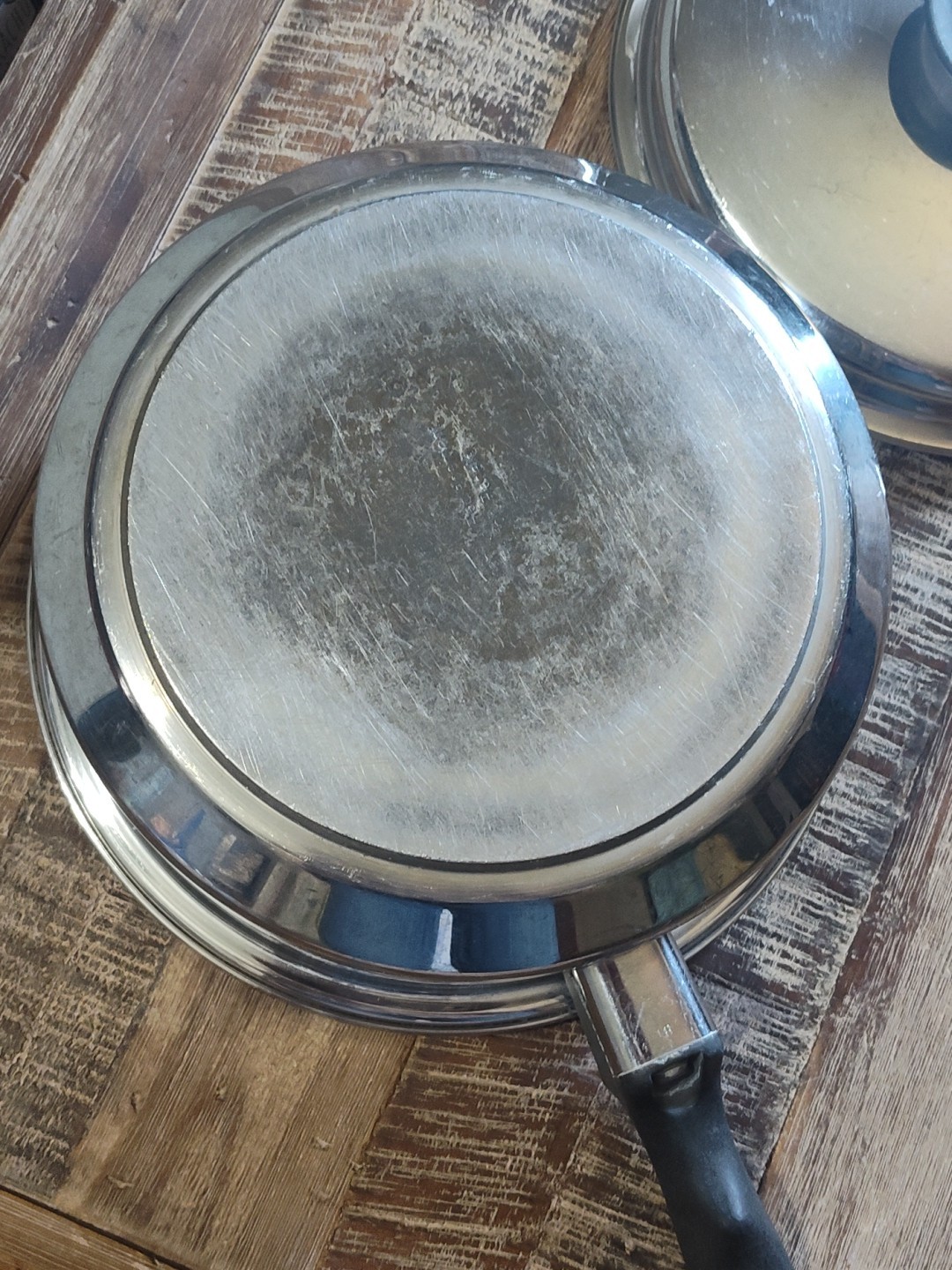 Vintage INKOR T304 Saucepan Multi Core 5-Ply Stainless Steel USA w/Lid