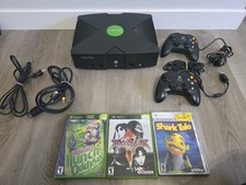 Original Xbox Console Bundle Tested Working w/ 2 Controllers + 3 Games Clean!