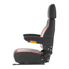 Universal Forklift Seat with Adjustable Back, Armrest, Headrest, and Safety Belt