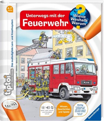 tiptoi  Unterwegs mit der Feuerwehr - spiral_bound Betz, Daniela