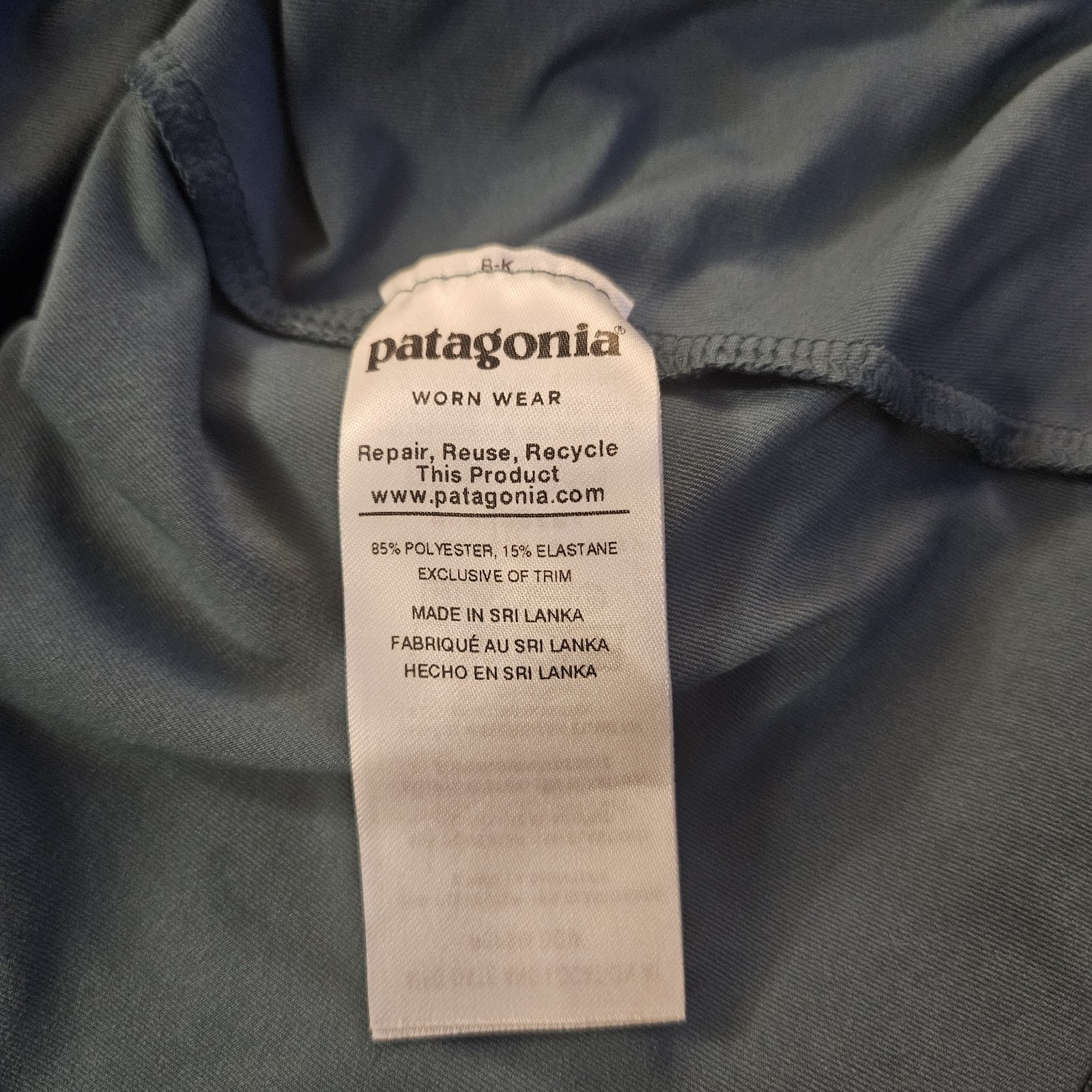 Patagonia Athletic Dress Athleisure Racerback Blue Shelf Bra Womens Size Small  thumbnail 4