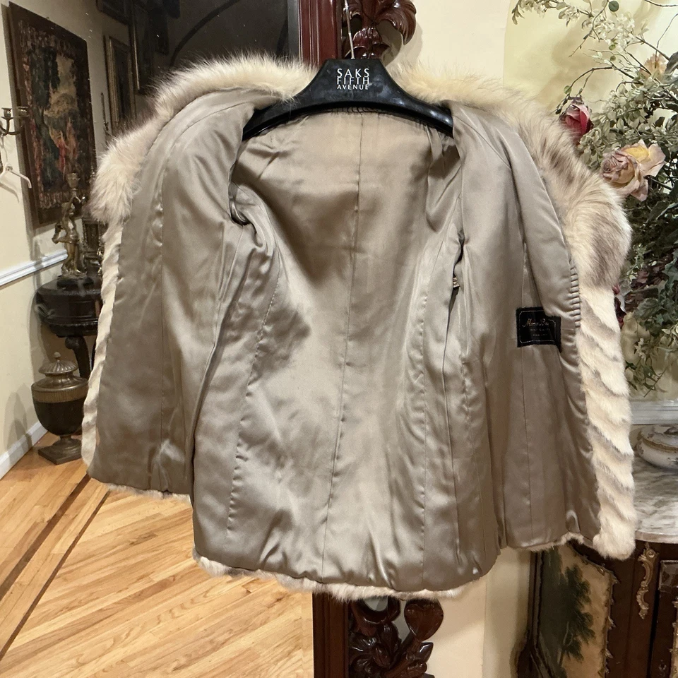 Real Mink And Fox fur coat jacket Sz XS - Image 4 of 4