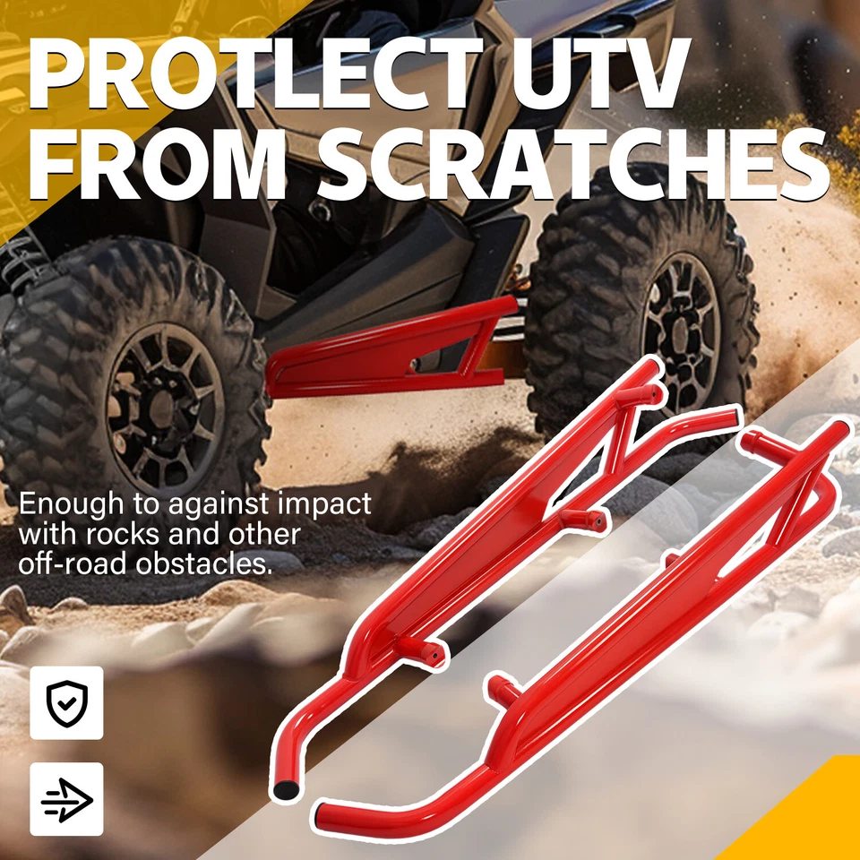 Боковые силовые пороги ползунки 2-дверные для деревьев Can Am Maverick X3 2017-2024 - Изображение 3 из 4