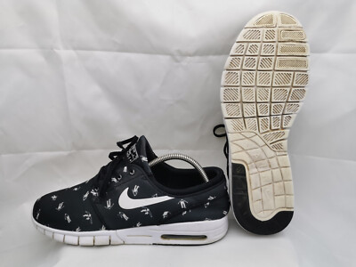 Nike SB Janoski Max Sneaker EU 44 US 10 Geoff McFetridge schwarz-weiß 807497-010