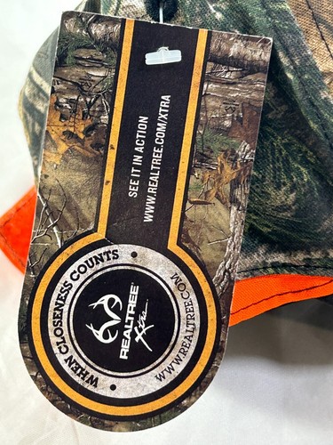 Realtree Xtra Camo Goodyear Patch Mens Adjustable Strap Baseball Cap - Picture 11 of 11