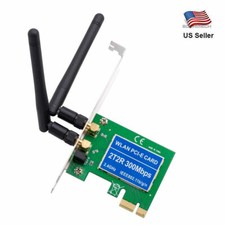 300Mbps Wireless Wifi LAN Network PCI-Express Connector Adapter Card