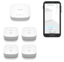 YoLink Water Leak Sensor 4-Pack LoRa Up to 1/...