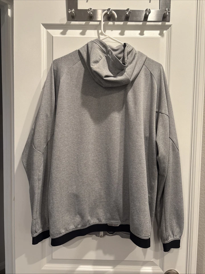 Sudadera con Capucha Oakley Manga Larga XL Gris Jaspeado Para Hombre Gimnasio Activo Foto 3 de 4