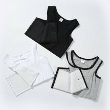 Tomboy Lesbienne Poitrine Liant Élastique Slim Fit Hook Débardeur Coton Respire