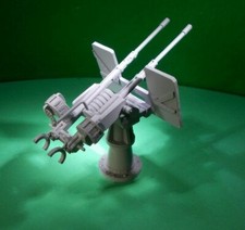 MK 9 Twin 20mm Oerlikon gun in 1/24th scale. Model Boat Fittings.