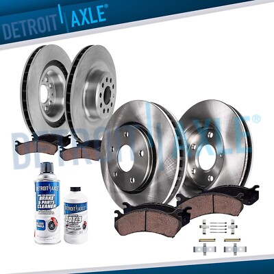 10pc Front Rear Disc Brake Rotors Ceramic Brake Pads Kit for 2016 Tesla Model S