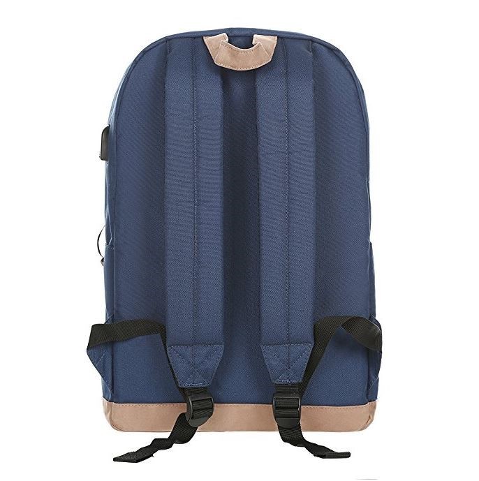 Benteng Premium Leather Bottom 15 inch Laptop Backpack for School Travel Daypack