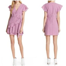 Anthropologie Dolan Patsy Eyelet Wrap Dress Size XS