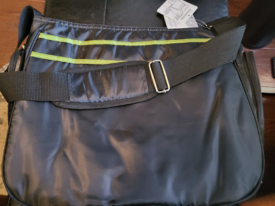 Trend Lab Black with Avocado Ultimate Hobo Style Tote Diaper Bag with Shoulder S