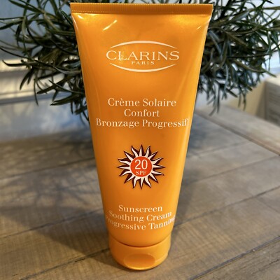 Clarins  Creme Solaire confort Soothing cream progressive tanning 7 oz